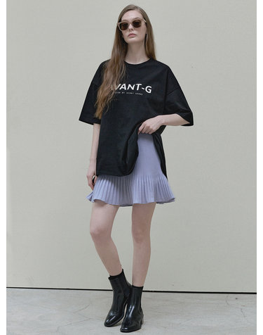 A-line Mini Pleated Skirt - violet