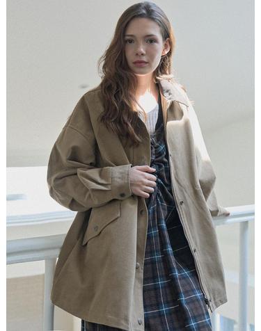 Corduroy Collar Safari Jumper - CAMEL