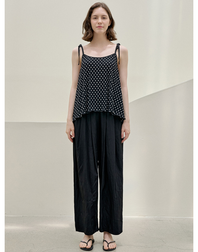 아방 Summer Wide Banding Pants - BLACK 착용컷