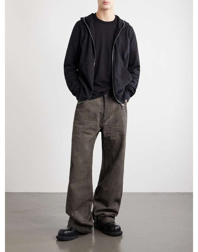 릭오웬스 다크쉐도우 [해외직구] 릭오웬스 다크쉐도우 GETH 와이드레그 진 DU02F6351 DRK B0082252684 착용컷