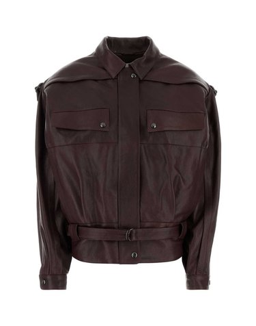 [해외직구] 마그다 부트림 PF26 레더 30 자켓 버건디 344726 BURGUNDY B0442210055