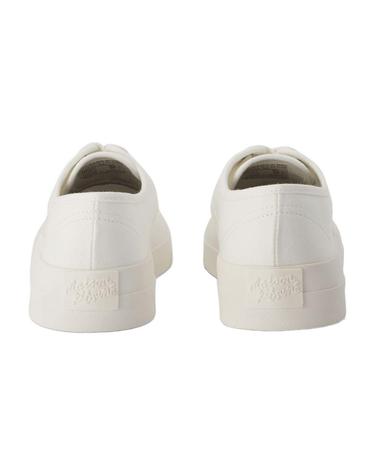 [해외직구] 24 S/S 메종 키츠네 레이스 업 스니커즈 MAISON KITSUNE 코튼 화이트 MW04801WW9000 B0731457146