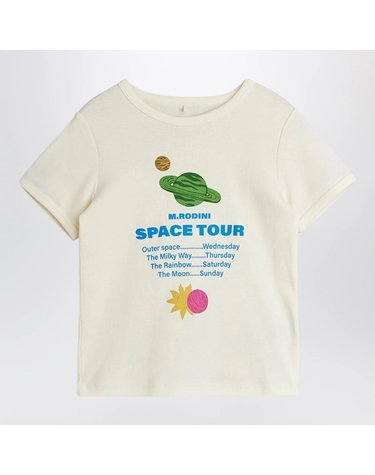 [해외직구] 26 S/S 미니로디니 화이트 티셔츠 WITH 스페이스 투어 프린트 (KIDS ) 26220147CO-OW B0051979501