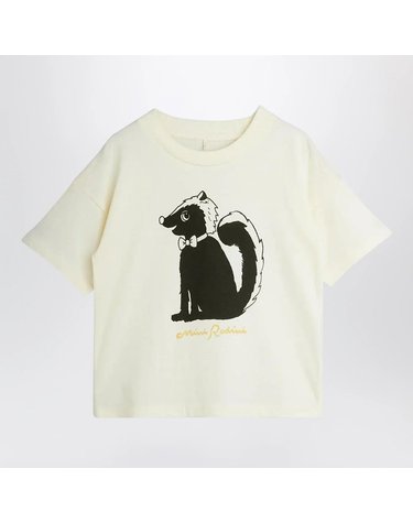 [해외직구] 26 F/W 미니로디니 OFF-WHITE 오가닉 코튼 SKUNK 프린트 티셔츠 (KIDS ) 2672011211CO-OW B0052282539