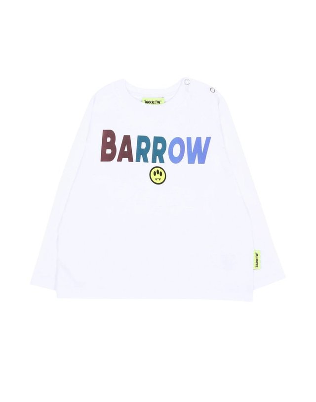 바로우 배로우 [해외직구] 배로우 화이트 코튼 티셔츠 (KIDS 상품) F6BKUNTH191002059 B0302245052 착용컷