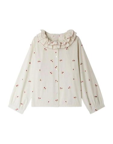 [해외직구] 25 F/W 봉쁘앙 블라우스 JAFFA (KIDS 상품) W05GBLW00019K_151E B0041876646
