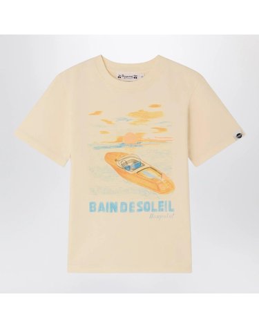 [해외직구] 26 S/S 봉쁘앙 THIBALD ECRU 티셔츠 WITH BAIN 드 솔레이 프린트 (KIDS ) S06BTSK00023CO-103 B0051992544