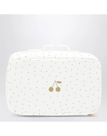 [해외직구] 26 F/W 봉쁘앙 화이트 뷰티 케이스 WITH 골드 폴카 도트 (KIDS ) PERPBAW00003PVC-132 B0052318687