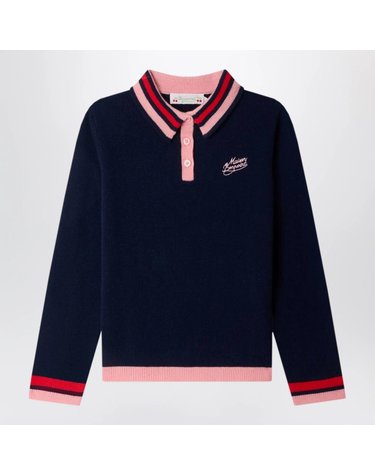 [해외직구] 26 F/W 봉쁘앙 마이라 네이비 울 스웨터 (KIDS ) W06GJUK00005WO-070 B0052324579