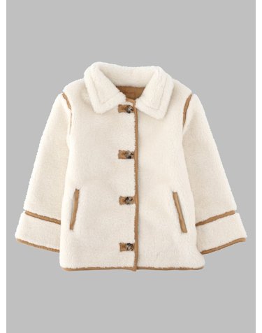 [해외직구] 26 F/W 봉쁘앙 코트 MANYA 인 PELLICCIA SINTETICA E DETTAGLI 인 CAMOSCIO (KIDS 상품) W06GOUW00019K_067B B0042297357