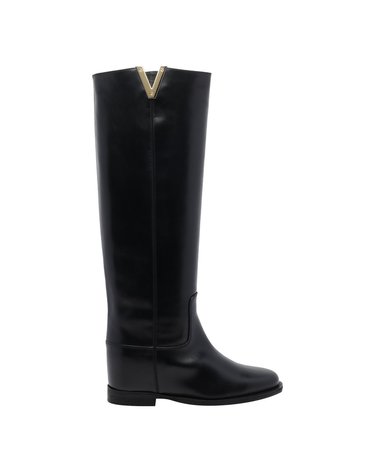 [해외직구] 26 F/W 비아 로마15 V 레더 부츠 2568/776NERO B0012172417