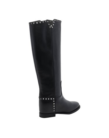 [해외직구] 26 F/W 비아 로마15 스터드 레더 부츠 2852/776NERO B0012172428