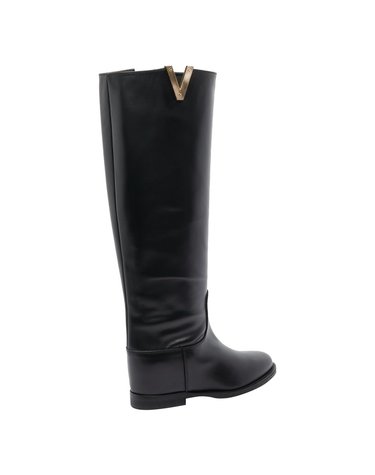 [해외직구] 26 F/W 비아 로마15 V 레더 부츠 4248/776NERO B0012172425