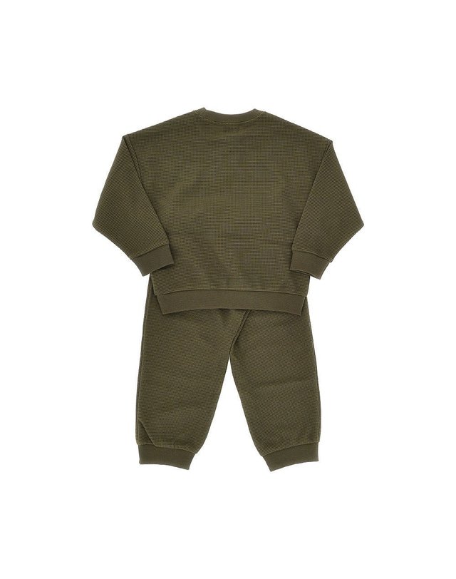 아디다스 [해외직구] 26 F/W 아디다스 와플 저지 스포티 셋 KIDS (KIDS 상품) KT1769OLISTR B0132539431 착용컷