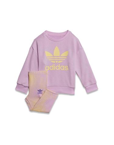 [해외직구] 22 F/W 아디다스 크루넥 맨투맨 레깅스 (KIDS 상품) HK2910B_PINKYEL B0041083776