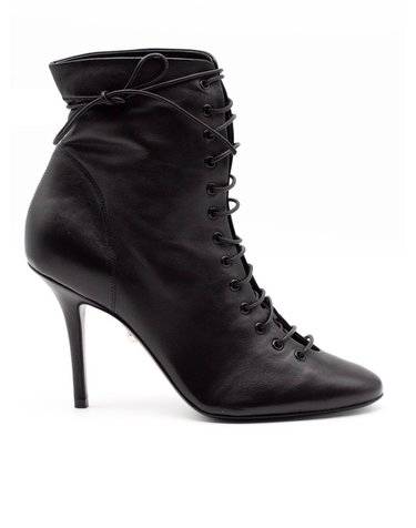 [해외직구] 알레비 블랙 레더 앵클 부츠 L27W1001R1043997BLACK B0302276440