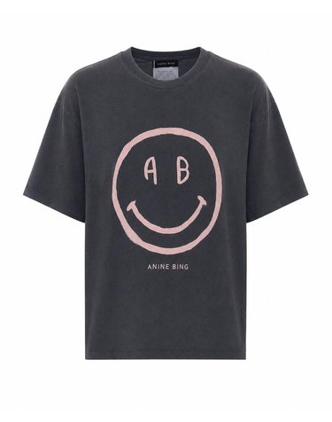 [해외직구] 26 F/W 애니빙 CADE 스마일리 티셔츠 A0812928/WHG1GREY B0012287771