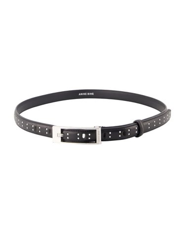 [해외직구] 26 F/W 애니빙 ELLY 스터드 벨트 ANINE 빙 레더 블랙 A-12-12728-BLK1 B0732283663