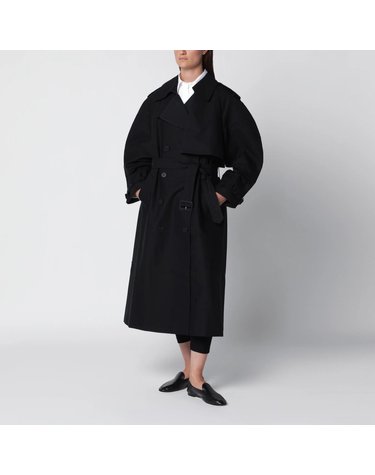[해외직구] 26 F/W 애니빙 PASCALE 블랙 코튼 맥시 트렌치 코트 A-01-12442CO-BLK26 B0052306846