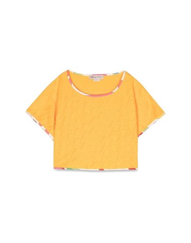 [해외직구] 23 S/S 에밀리오 푸치 크롭 티셔츠 (KIDS 상품) PS8C01K_U0082210 B0040299524