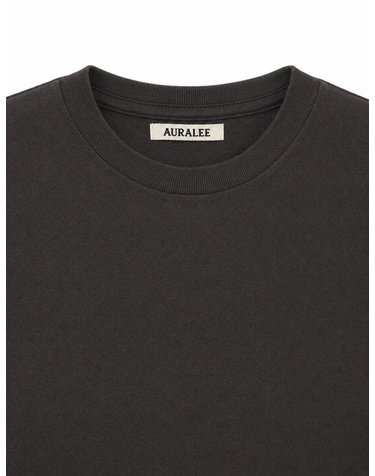 [해외직구] 26 S/S 오라리 브러쉬 오가닉 코튼 저지 티셔츠 A26ST04PT/INK BLACK B0012025377