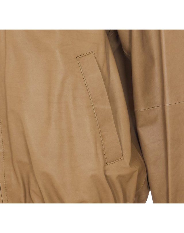 오랄리 [해외직구] 26 S/S 오라리 파인 베이비 카프 후드 블루종 A26SB02CB/KHAKI BEIGE B0011980278 착용컷