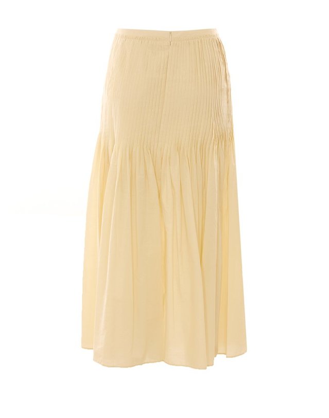 오랄리 [해외직구] 26 S/S 오라리 슈퍼 파인 코튼 LAWN 핀턱 스커트 A26SS04CL/IVORY WHITE B0012023543 착용컷