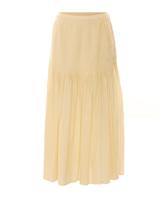오랄리 [해외직구] 26 S/S 오라리 슈퍼 파인 코튼 LAWN 핀턱 스커트 A26SS04CL/IVORY WHITE B0012023543 착용컷