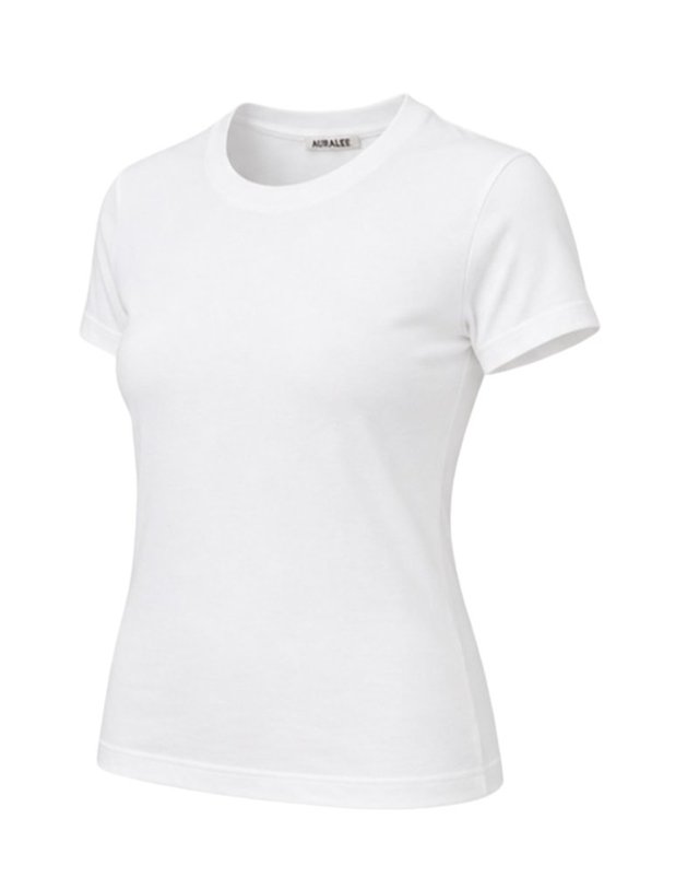 오랄리 [해외직구] 26 S/S 오라리 브러쉬 오가닉 코튼 저지 티셔츠 A26ST04PT/WHITE B0012025381 착용컷
