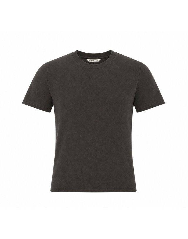 오랄리 [해외직구] 26 S/S 오라리 브러쉬 오가닉 코튼 저지 티셔츠 A26ST04PT/INK BLACK B0012025377 착용컷