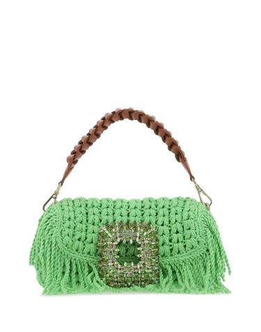 [해외직구] 제데베 백 MIACROCHETFRINGESMED GREEN B0441648363