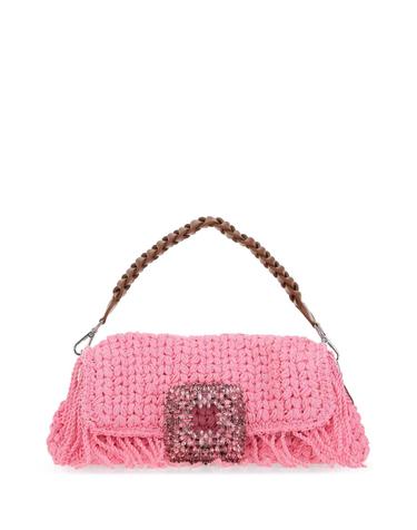 [해외직구] 제데베 백 MIACROCHETFRINGESBIG PINK B0441654359
