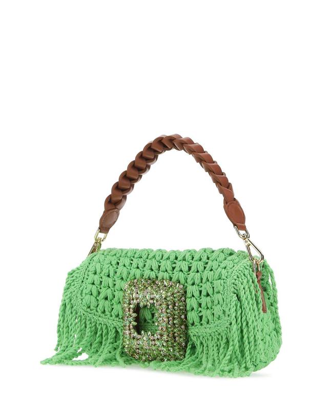 제데베 [해외직구] 제데베 백 MIACROCHETFRINGESMED GREEN B0441648363 착용컷