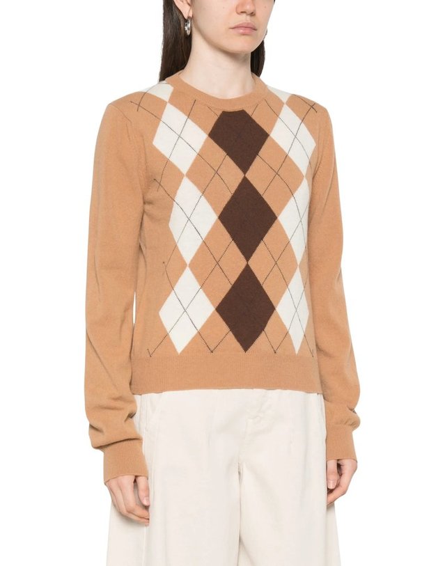 주카 [해외직구] 주카 ARGYLEPATTERN 크루넥 스웨터 J4451058129053 B0192313642 착용컷