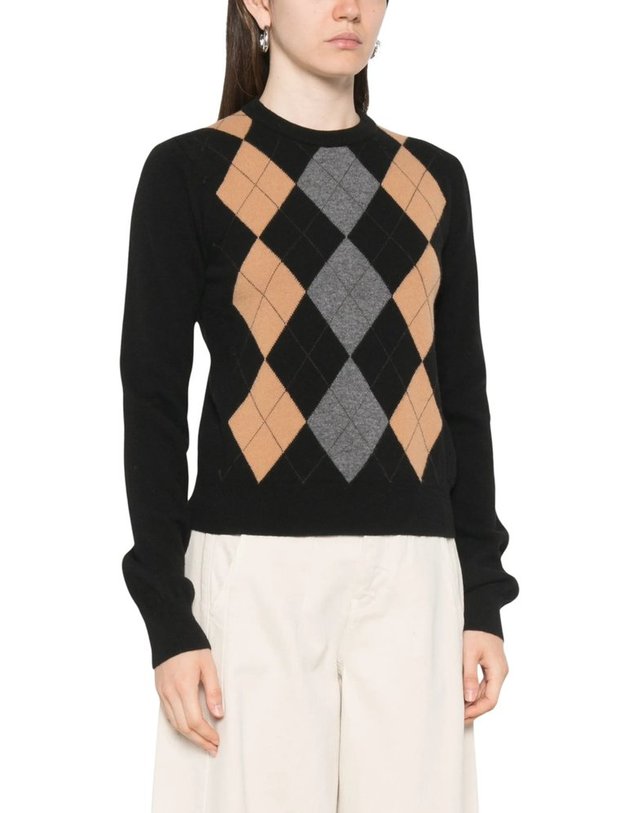 주카 [해외직구] 주카 ARGYLEPATTERN 울 스웨터 J4451058129003 B0192313651 착용컷