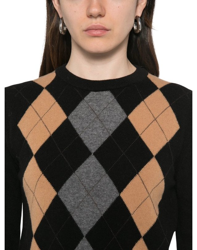 주카 [해외직구] 주카 ARGYLEPATTERN 울 스웨터 J4451058129003 B0192313651 착용컷