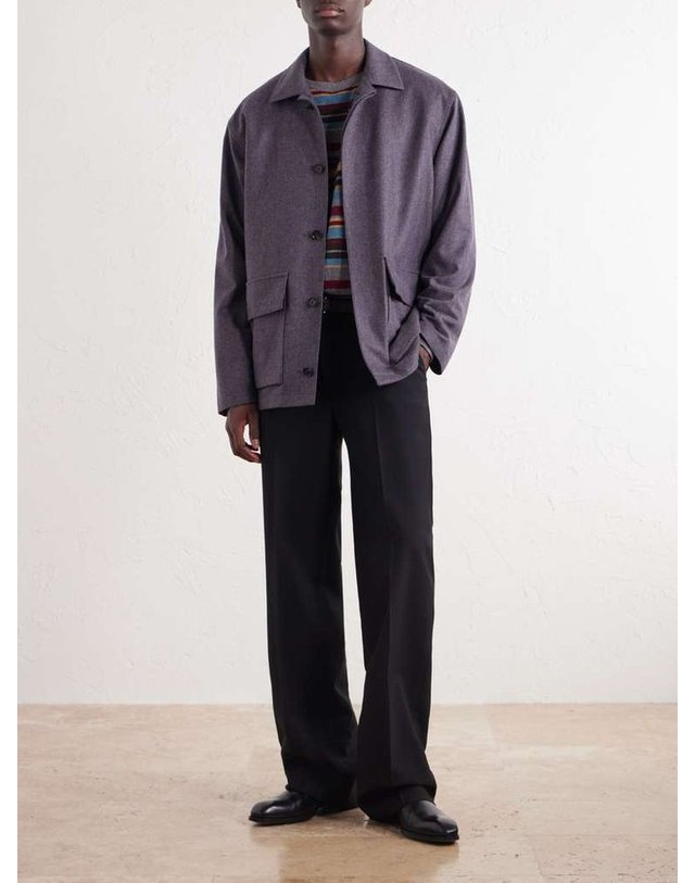 카루소 [해외직구] 카루소 울 & 캐시미어블렌드 블루종 자켓 510241-MS30G (Blouson) B0082279889 착용컷