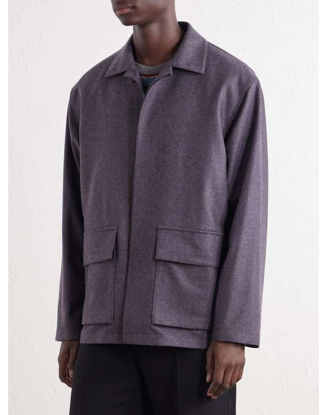 카루소 [해외직구] 카루소 울 & 캐시미어블렌드 블루종 자켓 510241-MS30G (Blouson) B0082279889 착용컷