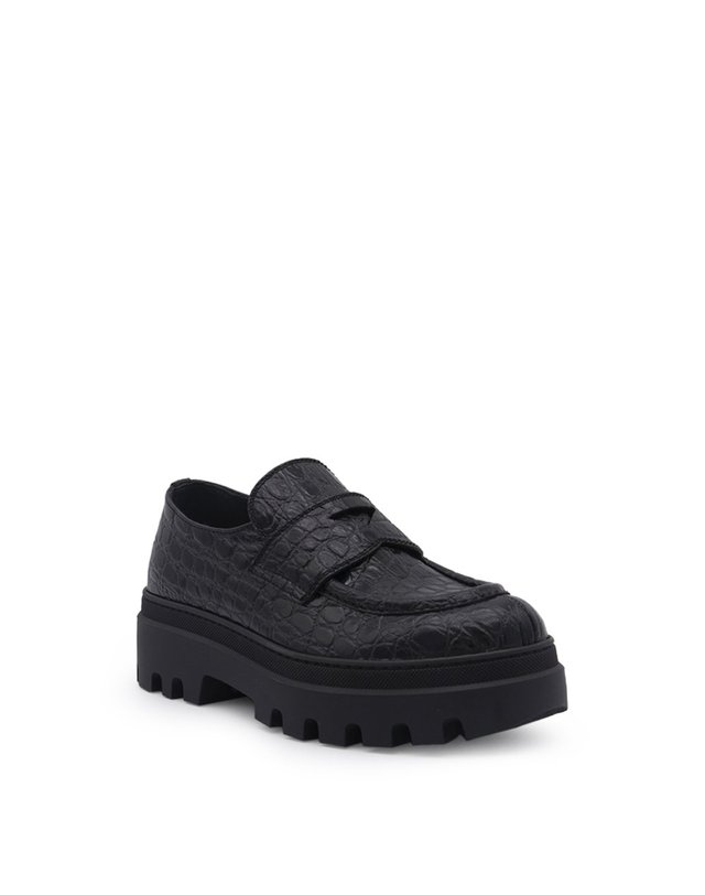 카슈 [해외직구] 22 F/W 카 슈 블랙 레더 로퍼 KDD38PF0501U5F0002 B0480010817 착용컷