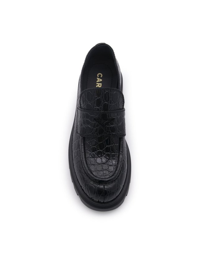 카슈 [해외직구] 22 F/W 카 슈 블랙 레더 로퍼 KDD38PF0501U5F0002 B0480010817 착용컷