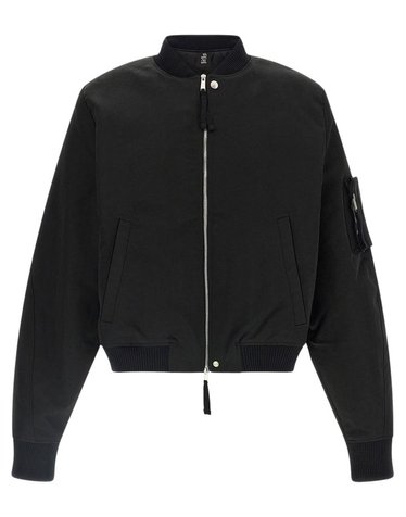 [해외직구] 톰크롬 지퍼 포켓 봄버 자켓 MJ93BLACK B0192313754