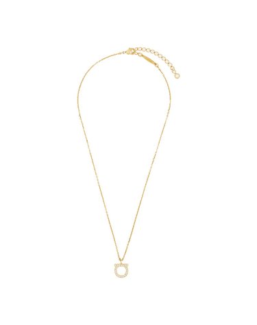 [해외직구] 26 F/W 페라가모 스몰 간치니 목걸이 696654/760131ORO/CRYSTAL B0012293522