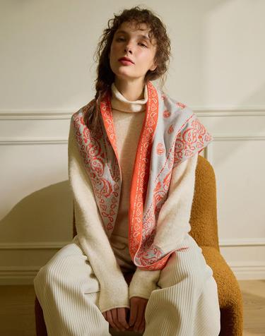 26FW 울캐시 블렌드자카드 머플러
