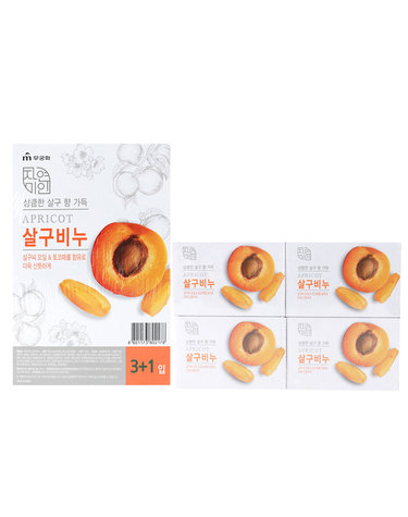 자연미인 살구비누 90gX4개입