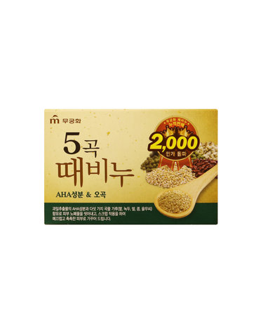 무궁화 5곡 때비누 90g