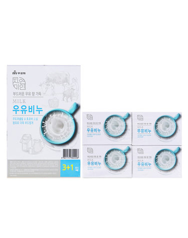 자연미인 우유비누 90g X 4개입