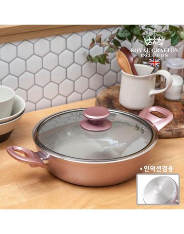 [로얄그래프톤] 로사 IH 세라믹 전골냄비 26cm
