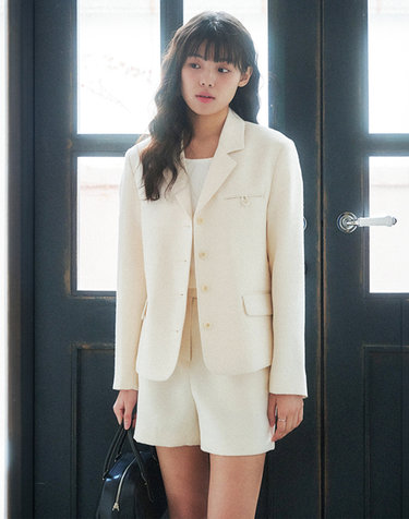 애즈이프 24SS_ 베니르 린넨 자켓 Venir linen jacket (Cream)