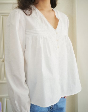 24SS_ 로망 블라우스 Roman blouse (White)