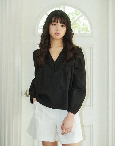 24SS_ 로망 블라우스 Roman blouse (Black)